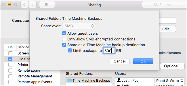 there is not enough space on time machine for backup on mac os high sierra